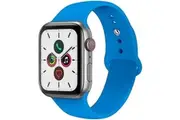 [WAT-NB-42DBG2] Compatible For Apple Watch Band 42/44/45/49MM Soft Silicone Sport Strap - Blue