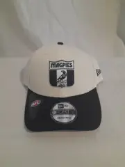New Era Collingwood Magpies Retro AFL White Strapback Hat