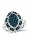 Unique 1.4CT Lab Created Sapphire Micro Pave Set Wedding Fine Ring In 935 Silver