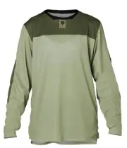 Fox Racing Defend FA23 Youth LS MTB Mountain Bike Jersey Olive LG