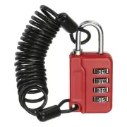 1 Pcs Combination Lock 4 Digit Locker Locks for Luggage Gym File Cabinet Red