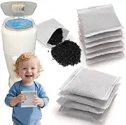 NEWKE Diaper Pail Deodorizer Refill, 12 Pack Activated Charcoal Filters for Diaper Genie Complete and Expressions Pail, Odor Eliminator, Carbon Filter Refill