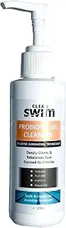 CLEAN SWIM Pro-Biotic Gel Face Cleanser for your Face with Pro-Biotics, Fruit AHA and Vitamin C 125mL