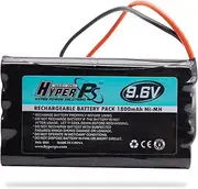 9.6V 1800mAh Ni-MH 8 Cell Rechargeable Replacement Battery Pack for RC Car, Boat, Robot, Airplane, airsoft guns