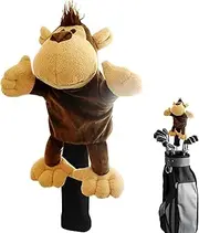 Golf Club Covers, Funny Plush Monkey Golf Driver Headcover, Golf Club Head Covers Protect Your Clubs for Men Women