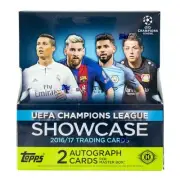 2016/17 TOPPS UEFA CHAMPIONS LEAGUE SHOWCASE SOCCER HOBBY BOX