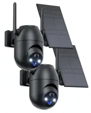 Security Cameras Wireless Outdoor Solar: 2K WiFi Camera for Home Security Sys...