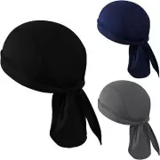 Sweat Wicking Beanie Cooling Doo Rag Sports Skull Cap Helmet Liner Hat Head Wrap