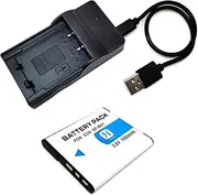 Replacement Battery/USB Charger for NP-BN1 Sony BC-CSN BC-CSNB DSC-J10 DSC-QX10 DSC-QX100 DSC-QX30 DSC-T110 DSC-T99 DSC-TF1 DSC-TX1 DSC-TX10 DSC-TX100V DSC-TX200V (1x Battery + 1x Charger)