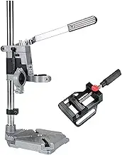 Drill Stand, Adjustable Bench Drill Press Stand, Power Drilling Stand with Flat-Nosed Pliers, Workbench Repair Tool, Pillar Drill Press Holder, for Assisting Drilling in Home or Store