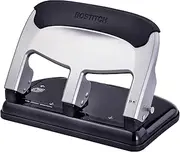 Bostitch EZ Squeeze 40 Sheet 3-Hole Punch (HP40), Silver/Black