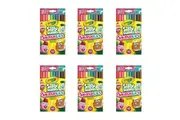 6x 10pc Crayola Silly Scents Smash Ups Twistables Slim Preschool Markers 3y+