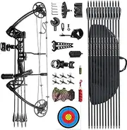 evercatch Compound Bow Set Hunting Target Bow Kit | Fully Adjustable
