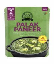 Coco Earth Palak Paneer (Heat & Eat) 500g Australian Owned Free Postage