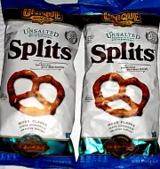 Vegan Unique Pretzels Hard UnSalted 1 lot of 2~11 Oz Kosher Non GMO Lactose Free