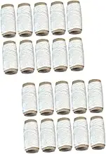 COHEALI 2sets Kitchen Cotton Strings Professional Cooking Twines for Meat Packaging Sausage Tying DIY Crafts Durable Elastic Safe for Cooking and Food Preparation 20rolls*2