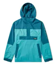 Stussy Mens Alpine Pullover Jacket - Black / Red / Mint - [115419]