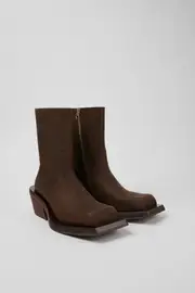 Quetal Brown Nubuck Boots