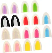 9 Pairs Rabbit Ears Resin Charms DIY Animal Ear Hair Clips for Easter Bunny Craft Phone Case Decor Jewelry Accessory