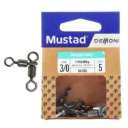 Mustad Demon DLT05 Power 3-Way Swivel 3/0 80kg Qty 5