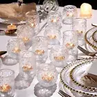 36pcs Assorted Clear Votive Candle Holders, Tea Light Candle Holders for Wedd...