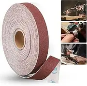Emery Cloth Roll,100 Grit Continuous Sandpaper Roll 1" x 85 Feet Sandpaper Roll for Wood Furniture Finishing Metal Sanding Automotive Polishing