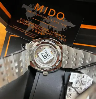 瑞士 MIDO 全新天文台認證機械錶 ORIS TISSOT RADO 浪琴請參考