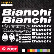 BIANCHI - KIT Vinyl Decals Stickers Sheet Bike Frame Cycle Cycling Bicycle
