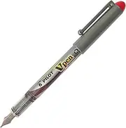 Pilot V Pen Disposable Fountain Pen, Red
