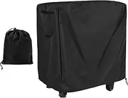 Outdoor Table Cover | Heavy Duty Waterproof Outdoor Dining Table Cover 420D Oxford Silver Coated with 2 Handles - Windproof Drawstring, Furniture Protector for Picnic Coffee Tables