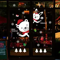 在飛比找PChome24h購物優惠-聖誕耶誕新年壁貼紙裝飾派對佈置櫥窗玻璃牆貼△搖搖手互相送溫情