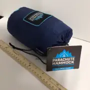 NWT Parachute Portable Camping Nylon Hammock - 500 lb Capacity - Single, Blue