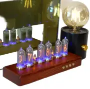 Nixie tube clock IN-14 * calendar * night mode * alarm * wooden case * handmade