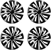 4pcs/Set 14inch/15 Inch/16 Inch/17 Inch Car Wheel Trim Covers Compatible for Most Iron Hub Rims ABS Hub Caps Wheel Rims Cap Hubcap Cover(17 inch)