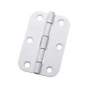 Lane 90mm White Loose Pin Radius Butt Hinge - 2 Pack