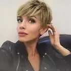 WIGNEE Pixie Cut Wig Human Hair Wigs with Bangs Ombre Blonde Wig Short Human ...