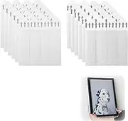24 Pairs (48 Strips) Large Picture Hanging Strips, Heavy Duty Picture Mounting Strips Large Refill Hook Loop Tape, Water-Resistant Frame Damage Free Hanging Wall Adhesive Strips for Pictures Frames