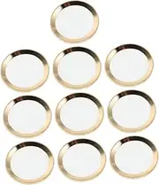 TEHAUX 10pcs Fingerprint Home Button Sticker Smartphone Button Decals Enhancement Accessories Phone Home Protectors Compatible for iPhone 5-7