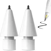 Upgraded Tip Compatible with Apple Pencil Tips, Safe Replacement Tip Pen Like iPencil Nib iPad Accessories for iPad Pencil(2 Pack)