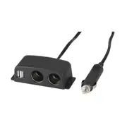 [Jaycar] 2-Way Splitter Cigarette Adaptor with USB Ports (12V)