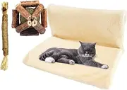 Soft Cat Hammock Bed - Folding Window Hammock, Folding Hammock for Kittens | Detachable Pet Bed, Easy Installation, Lightweight Washable Indoor Hammock, Dog Bed