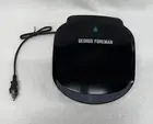 George Foreman CLASSIC-PLATE Grill for 2 Servings - GR136, Black