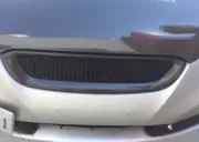 FOR 2008-2012 HYUNDAI GENESIS COUPE KDM MESH STYLE MATT BLACK FRONT GRILL GRILLE
