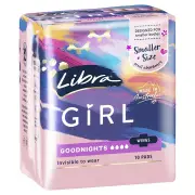 Libra Pad Girl Goodnights with Wings X 10