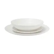 18pc Maxwell & Williams White Basics Tribeca Coupe Porcelain Dinner Set