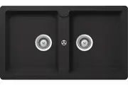 Abey Schock Typos Onyx N200 Double Bowl Inset Granite Sink TN200B
