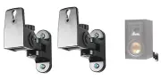 Pair Hidden Wall Mount Swivel Brackets For Klipsch R-15M Bookshelf Speakers