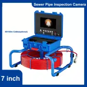 Sewer Drain Pipe Inspection Camera with 512Hz Self Leveling Meter Counter 7" DVR