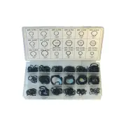 225 Pcs of PK Tool Retaining & Snap Rings Assortment - Re-Sealable Plastic Case