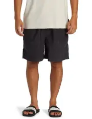 [Quiksilver] Taxer Cord Corduroy Walk Shorts in Black
